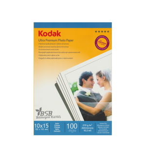 Kodak Ultra Premium Satin,Mat 10x15 270Gr/m² Fotoğraf Kağıdı 100 Yaprak