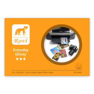 Rovi Everyday Parlak Fotoğraf Kağıdı 200gsm 50yp A5