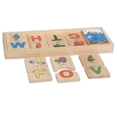 DOMİNO ALFABETİK PUZZLE AHŞAP