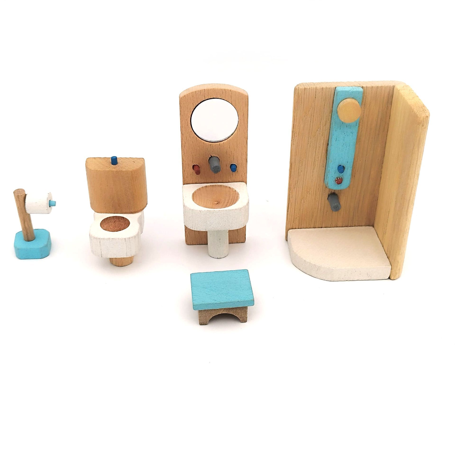 AHŞAP BANYO SETİ 5 PARÇA