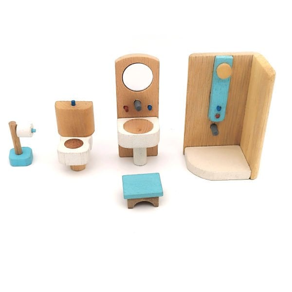 AHŞAP BANYO SETİ 5 PARÇA