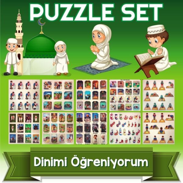 DİNİMİ ÖĞRENİYORUM PUZZLE 10’LU SET