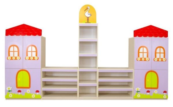 ÇATILI EV FİGÜRLÜ DOLAP SETİ
