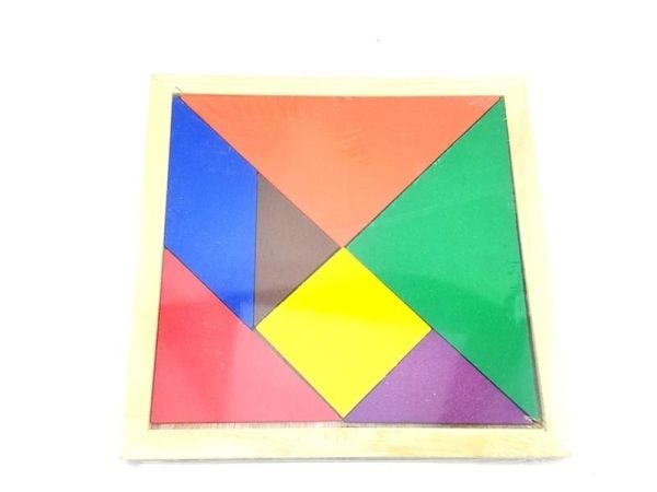 Ahşap Tangram 16x16cm