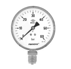 PAKKENS PASL.Ø100-4 BAR MANOMETRE ALT.BAĞ.Cl.1-G1/2''B(Doldurulabilir)
