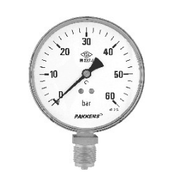 PAKKENS PASL.Ø100-315 BAR MANOMETRE ALT.BAĞ.Cl.1,0-G1/2''B(Doldurulabilir)