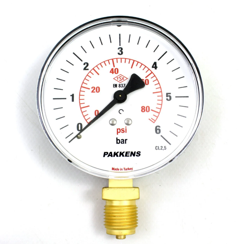 PAKKENS Ø160-6 BAR MANO.ALT.BAĞ.Cl.1,0-G1/2''B