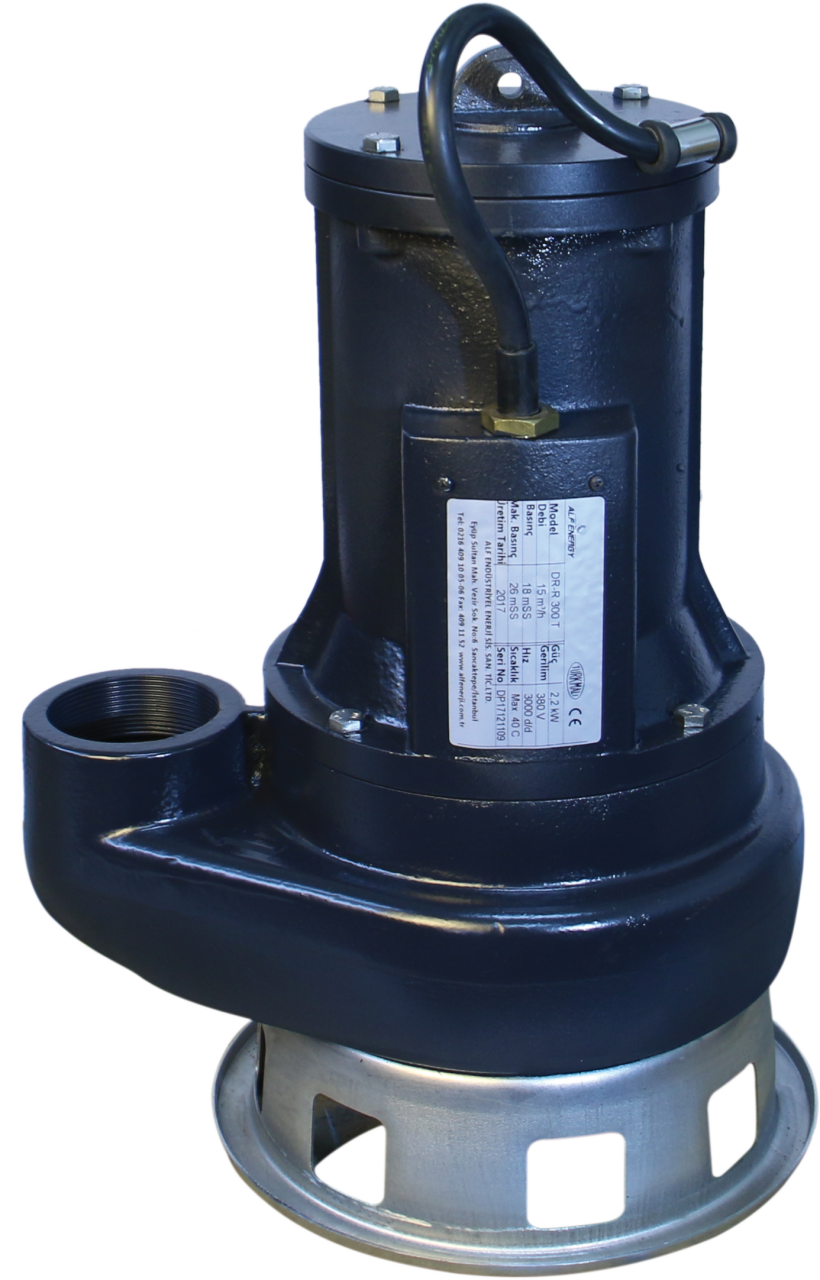 DR-FG 150 T Parçalayıcı Bıçaklı Döküm Atıksu Dalgıç Pompa