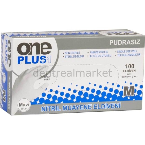 Nitril Muayene Eldiveni Mavi 20 Paket