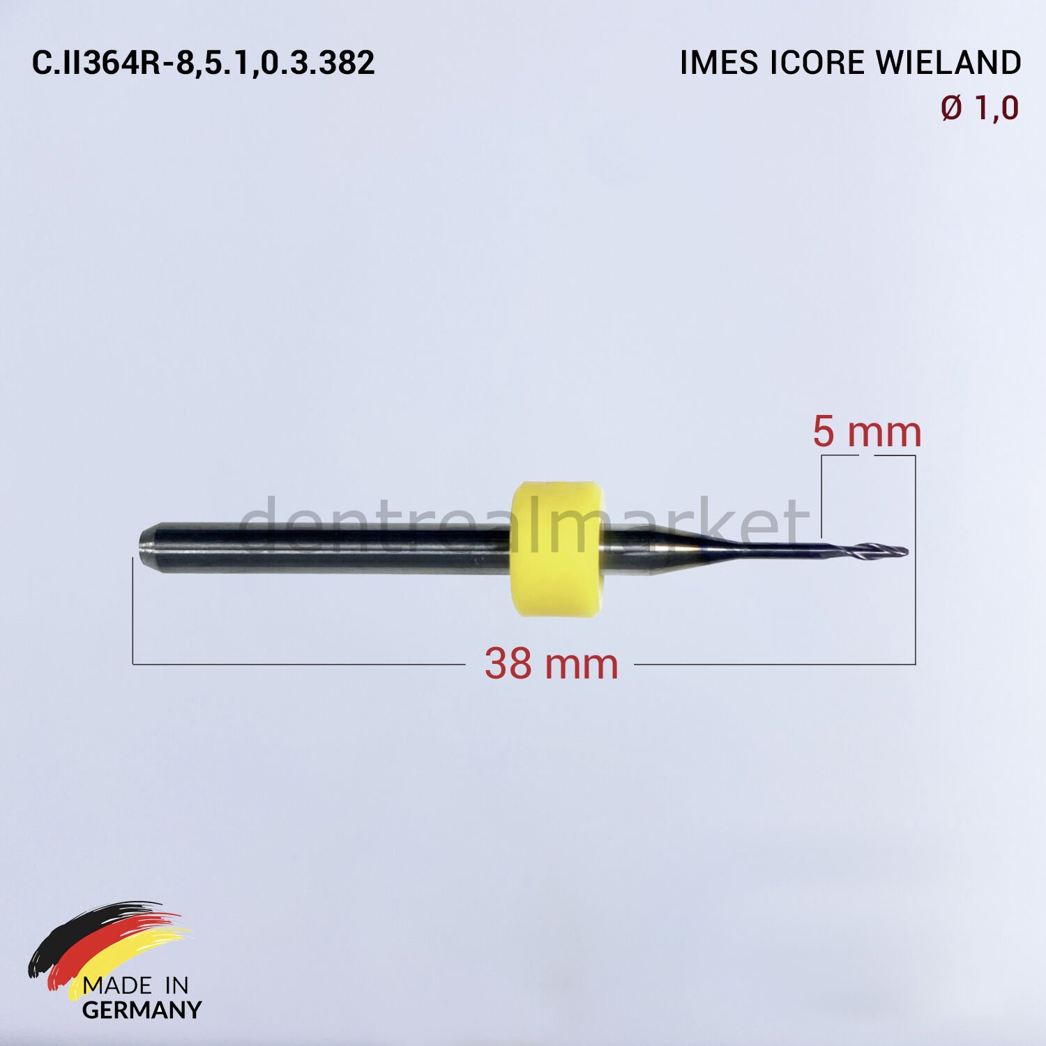 Imes Icore Wieland Cad Cam Drill 1,0 mm