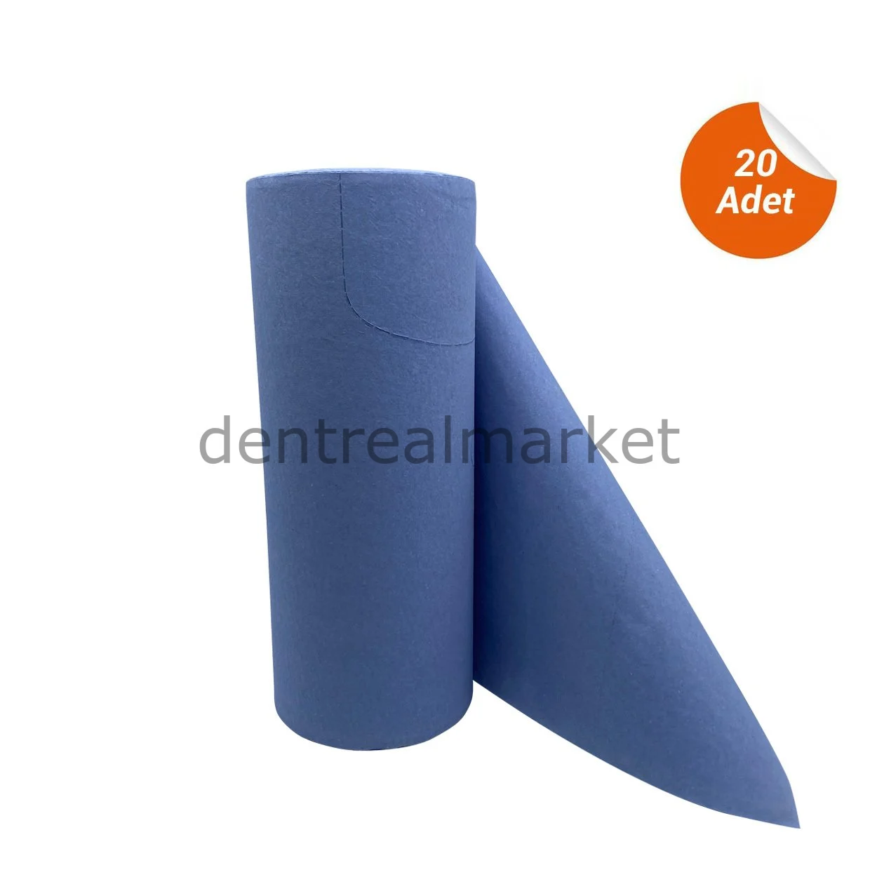 Rulo Dişci Hasta Önlüğü Mavi - 50*60 cm - 20 Adet