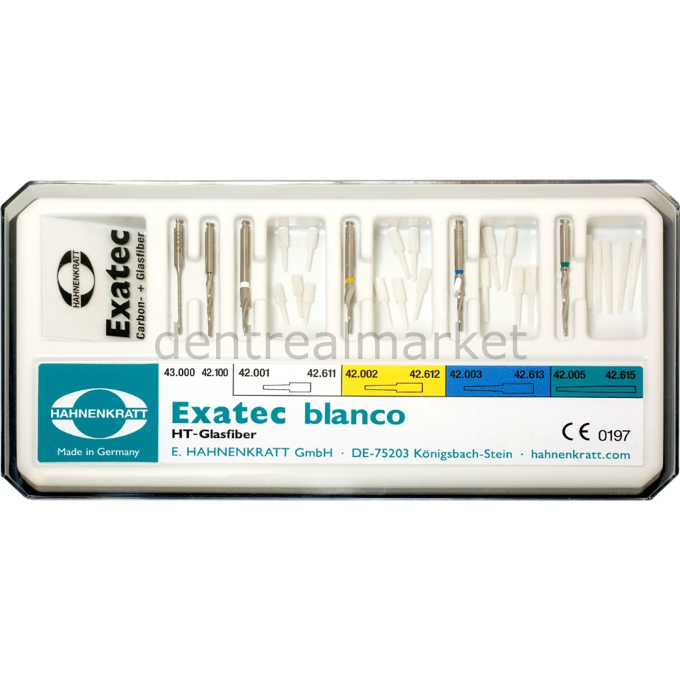Exatec Blanco Radyoopak Fiber Post Set