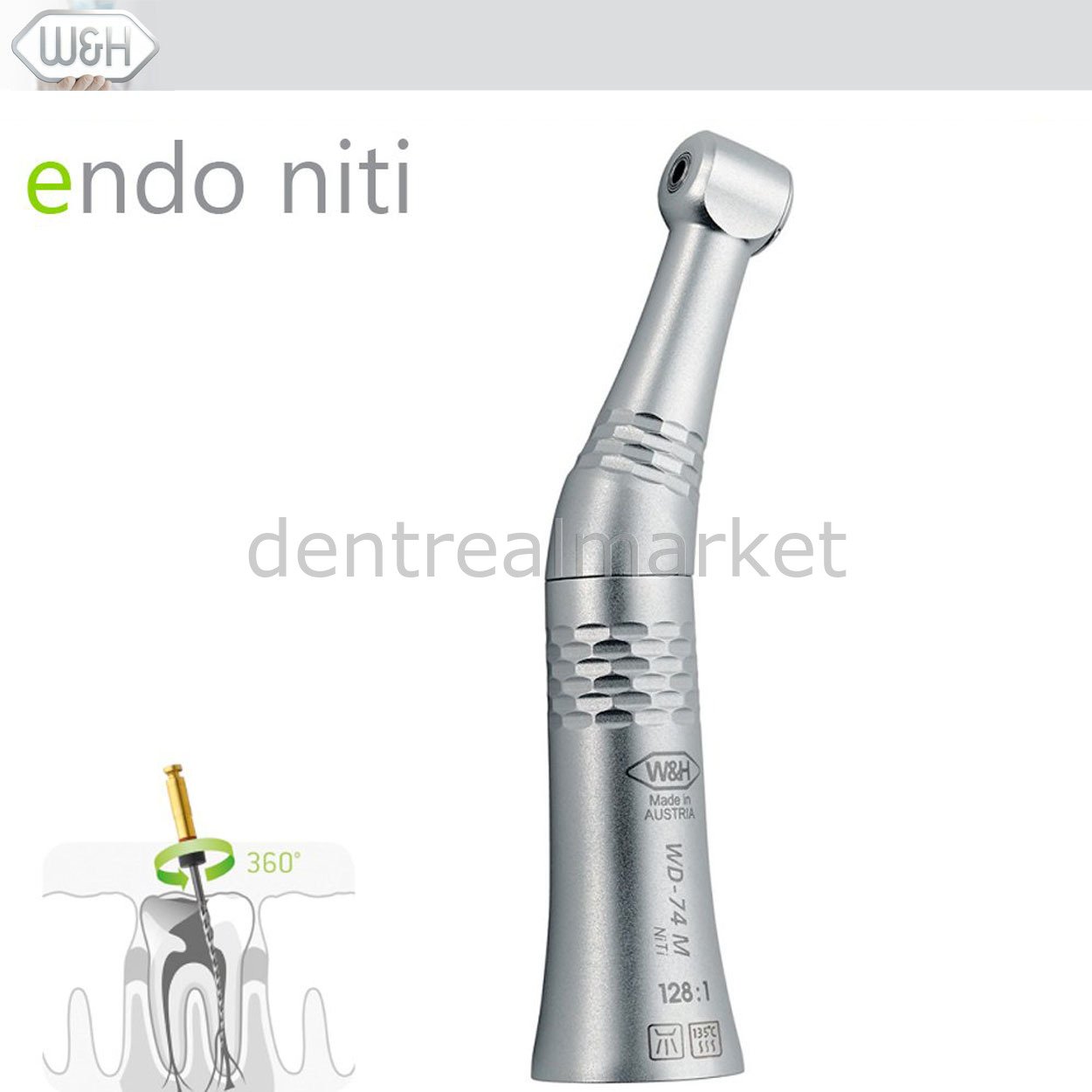 Endo Niti Endodontik Angldruva 128:1 - WD-74M