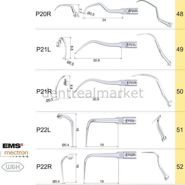 Periodontic Kavitron Uçları - Ems,Mectron,Woodpecker,WH Uyumlu