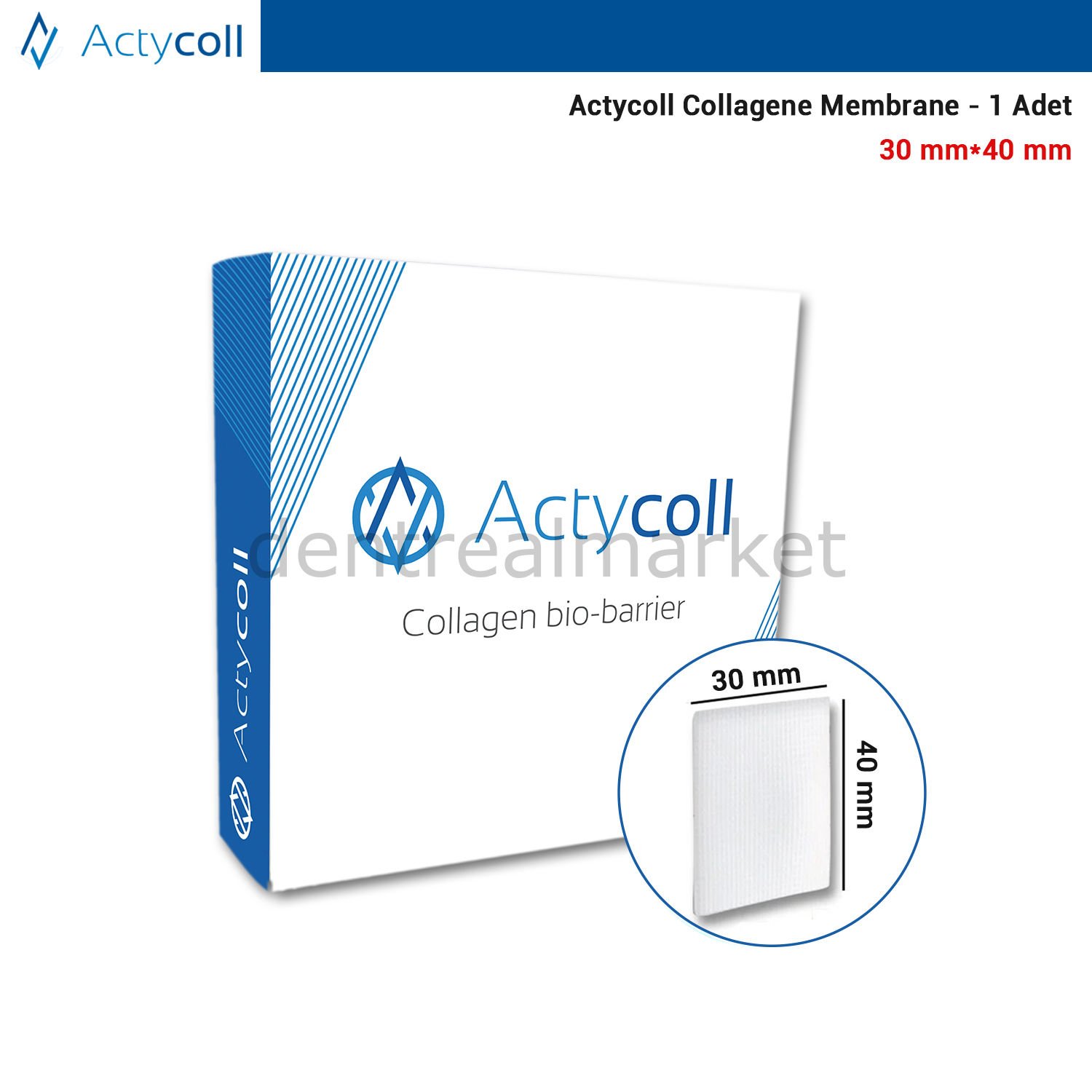 Collagene Membrane - 30*40 mm - 1 Adet