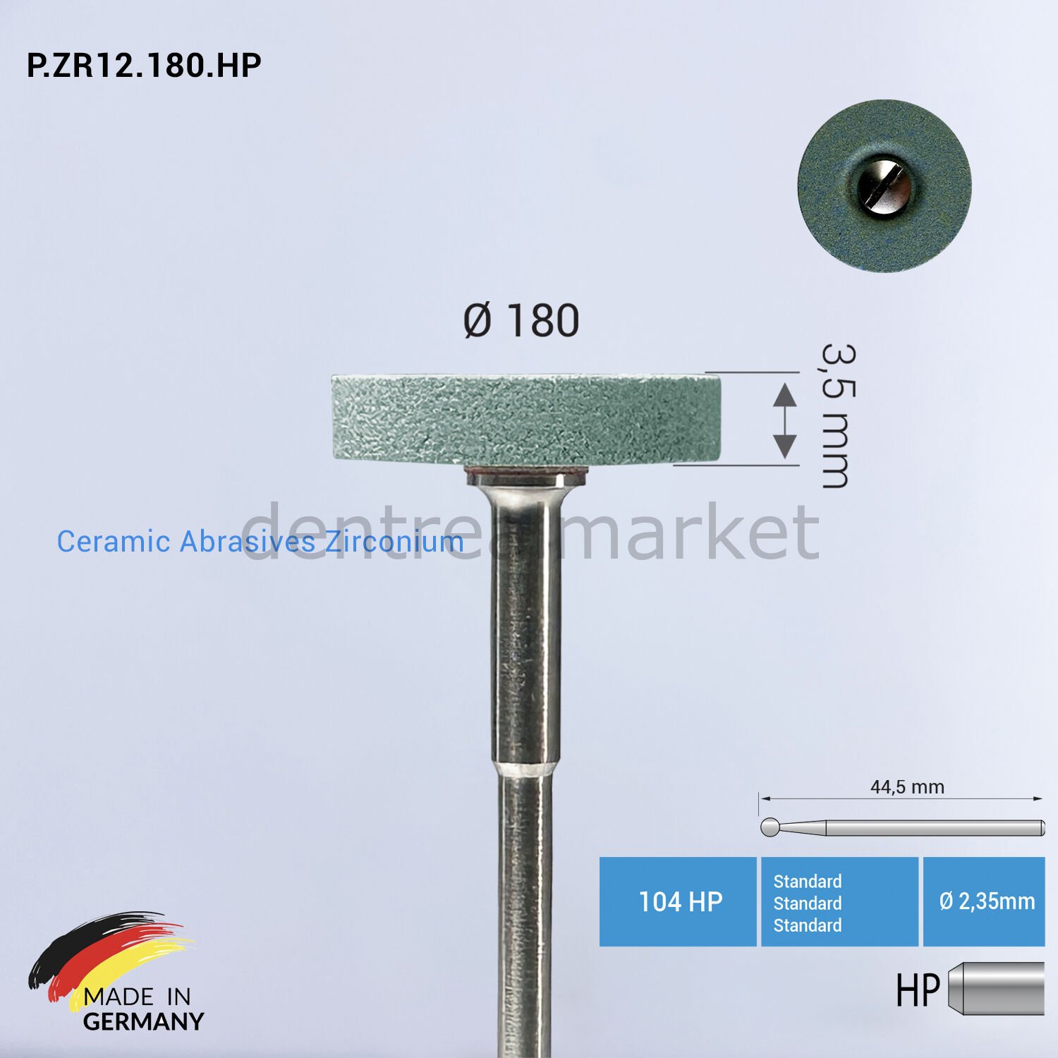 Zirkon & Seramik Abrasive - P.ZR12 - Ø180 mm