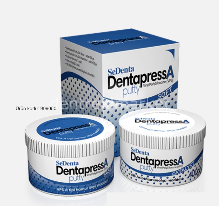 Dentapress A Tipi Silikon Putty 1. Ölçü