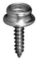Tente Fasnap Çıtçıt Alt Parçası, Vidalı, Diş Boyu 8MM