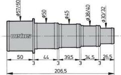 HA3060 Hortum Adaptörü, Çap: 30...60MM