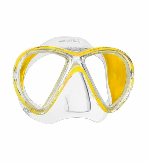 Mares X-VU LiquidSkin Maske Şefaf Sarı