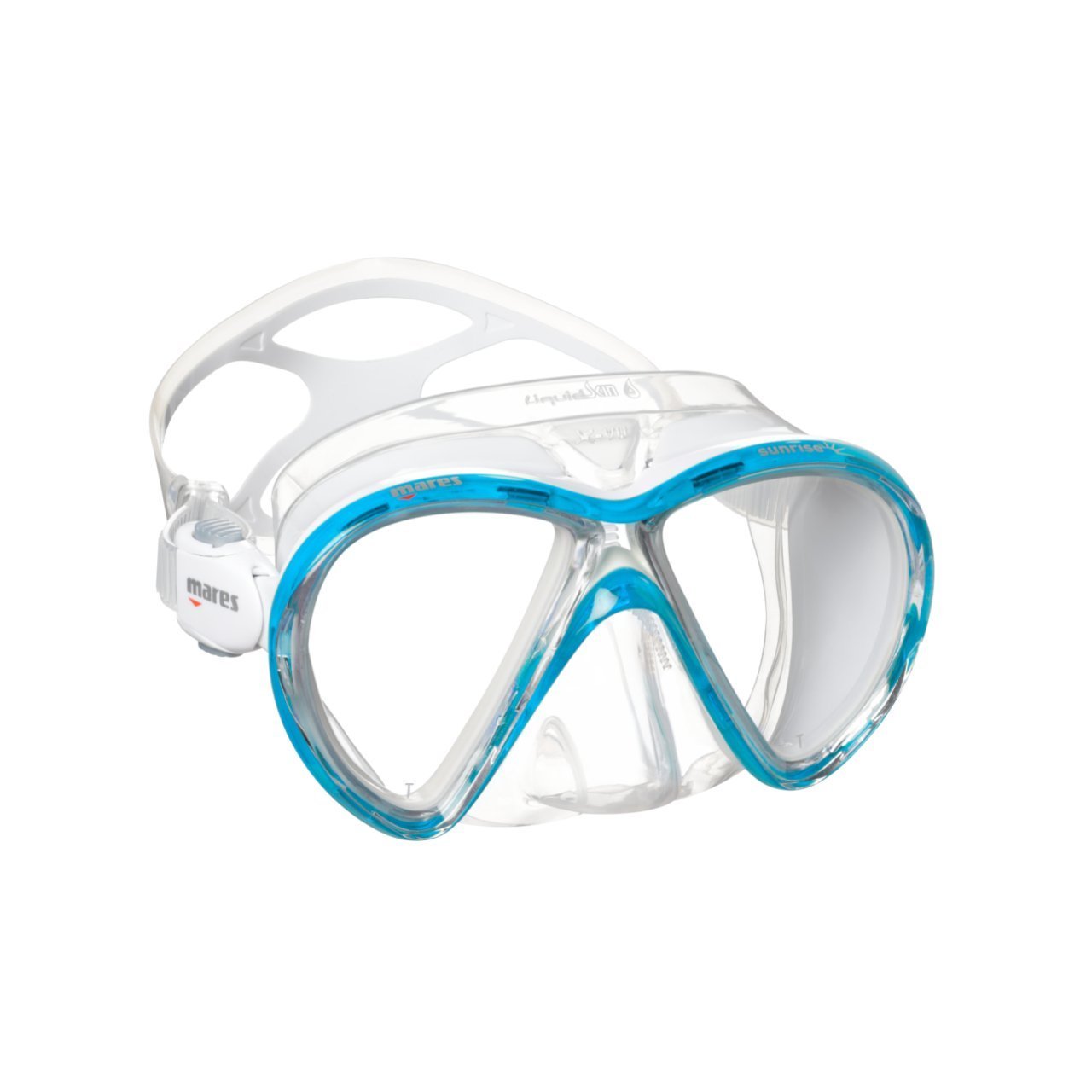 Mares X-VU LiquidSkin Sunrise Maske Şeffaf/Beyaz