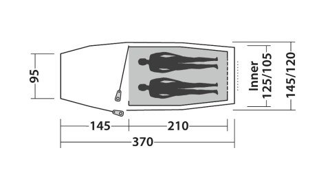 Easy Camp Magnetar 200 Steel Blue 2 Kişilik Çadır