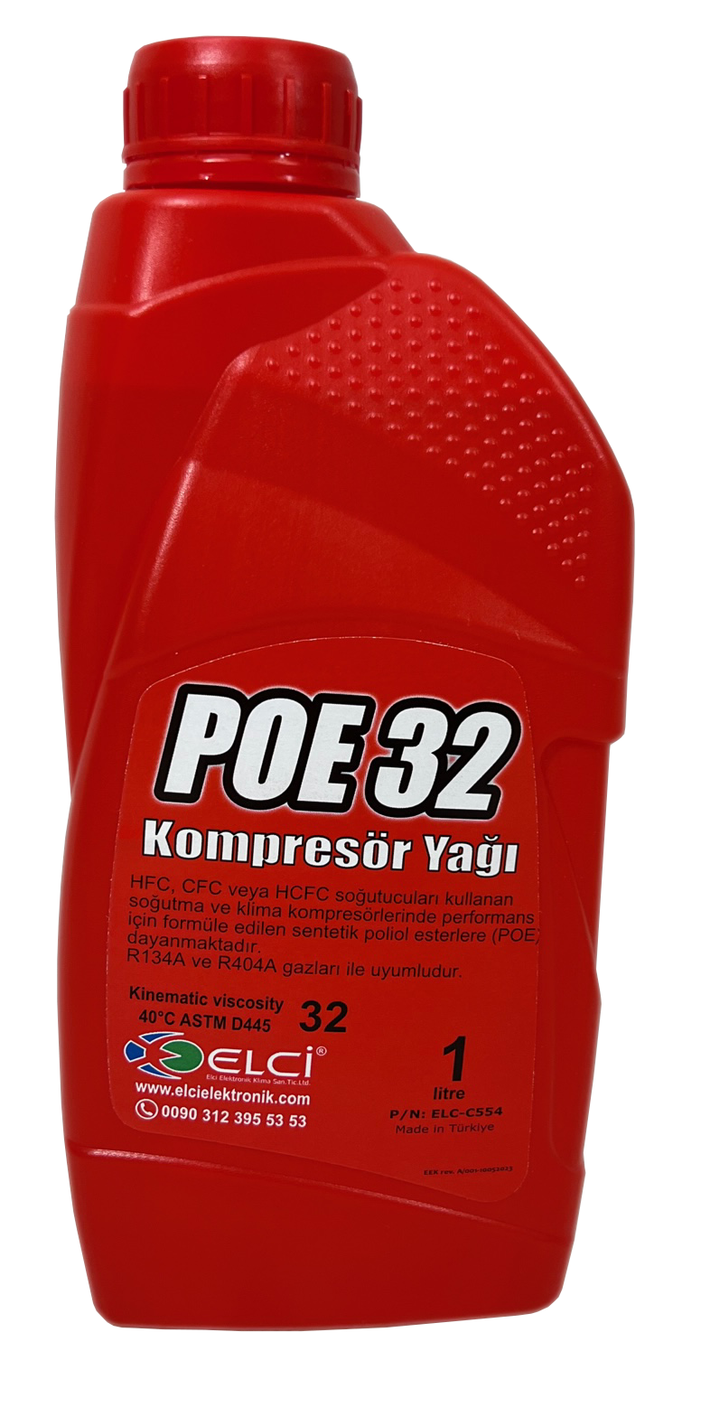 POE 32 HFC CFC KLİMA KOMPRESÖR YAĞI R134A- R404