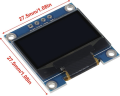 128x64 0.96 inch Oled Grafik Lcd Ekran (Mavi)
