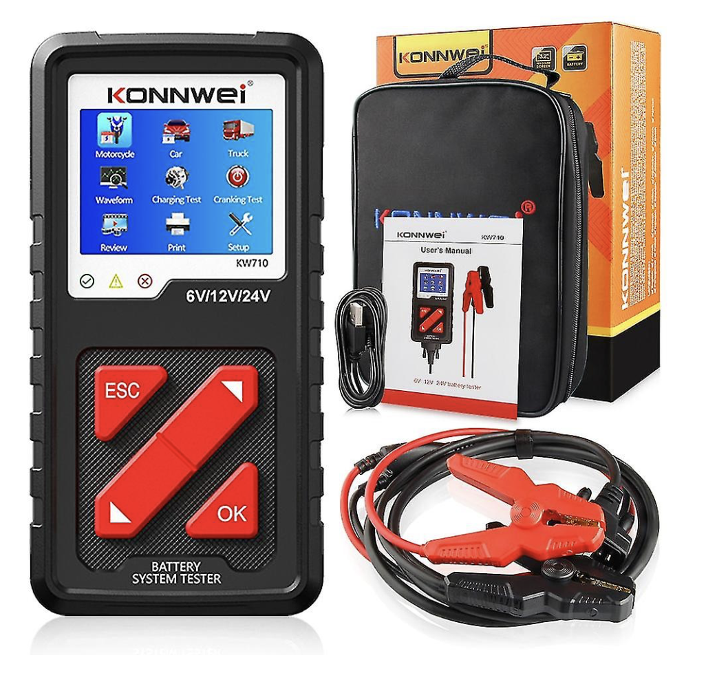 AKÜ TEST CİHAZI 6V/12V /24V (KONNWEİ KW710)