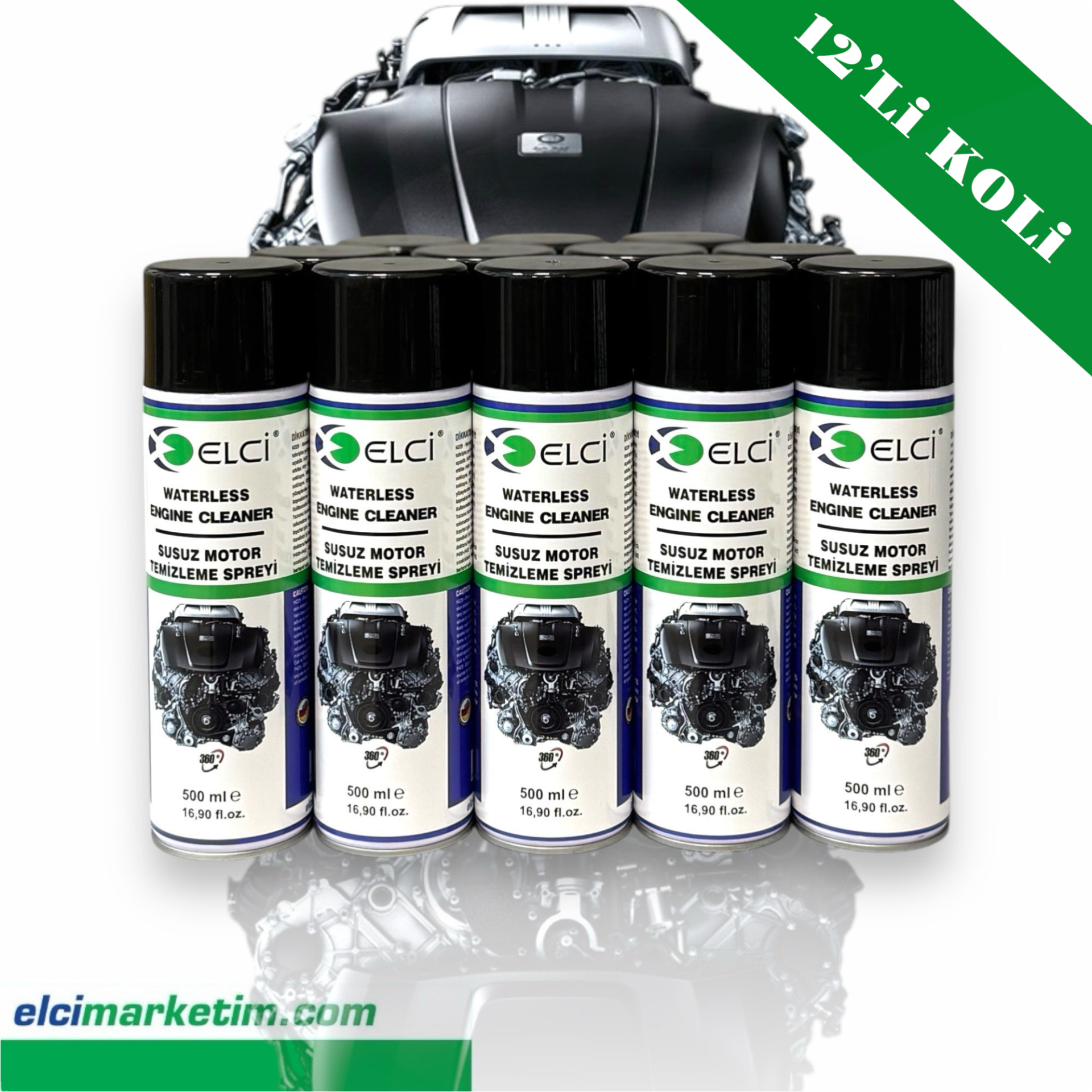 SUSUZ MOTOR TEMİZLEME SPREYİ (12X500ml)