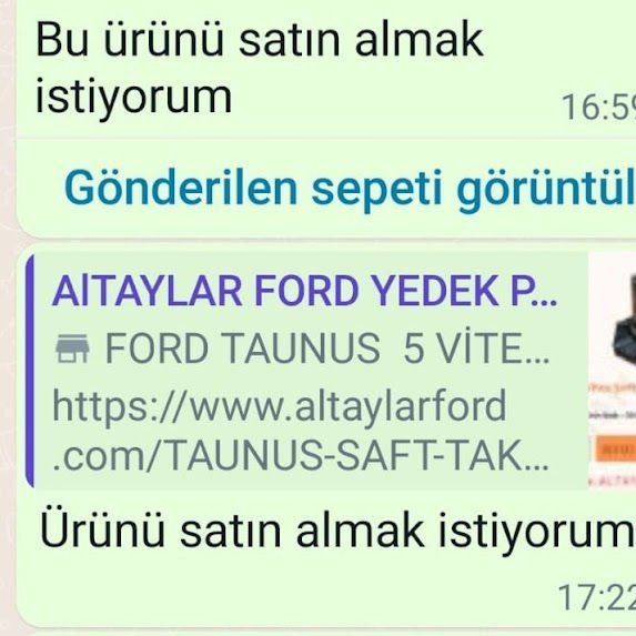 WhatsApp Business Alışveriş