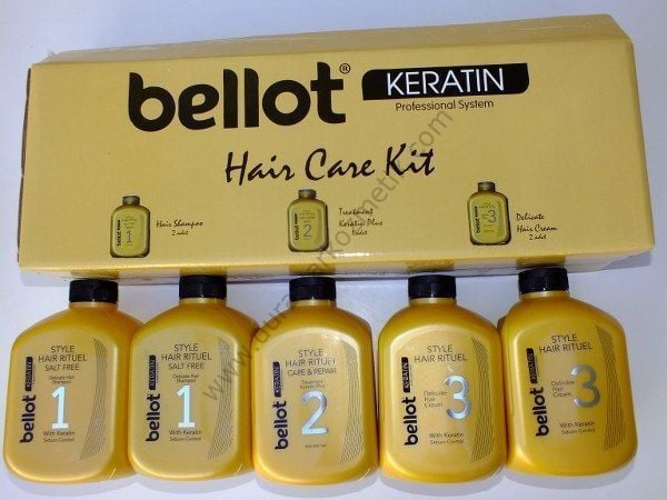 Bellot keratin hair care kit 5 parça komple set