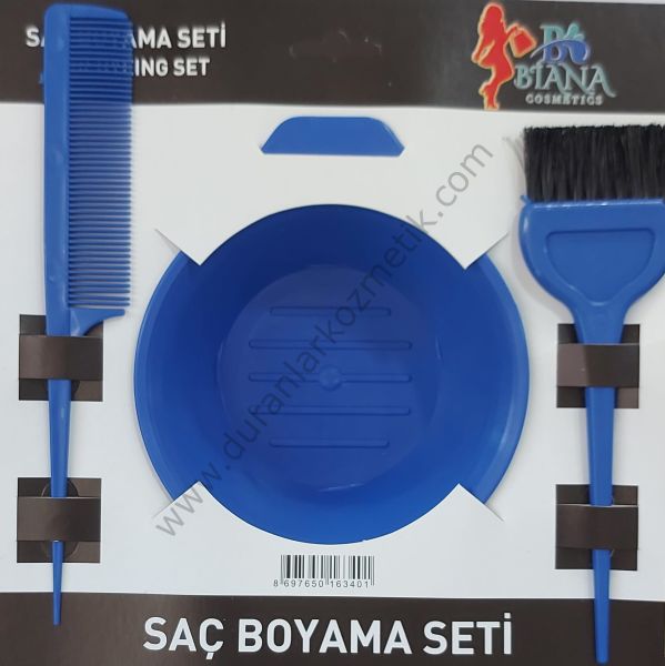 Biana Saç boyama seti tarak+fırça+boya tası