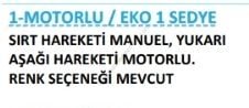 1 Motorlu eko 1 sedye