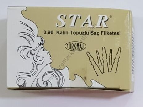 FİLKETE STAR SİYAH 0,90 TOPUZLU 150 ADET KALIN 102 GR