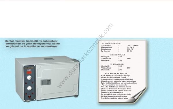 Goldterm inter sterilizatör f-16 dijital