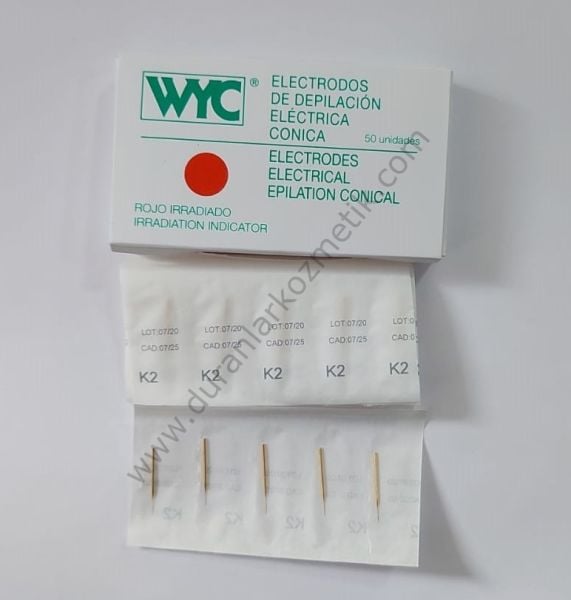 Wyc electrodos epilasyon iğnesi altın k2 50 adet
