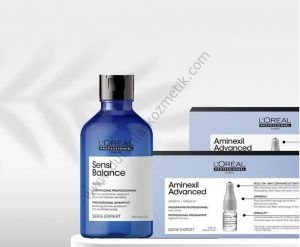 Loreal Aminexil Dökülme Önleyici Serum 20x6ml Sensi Balance Şam.300ml