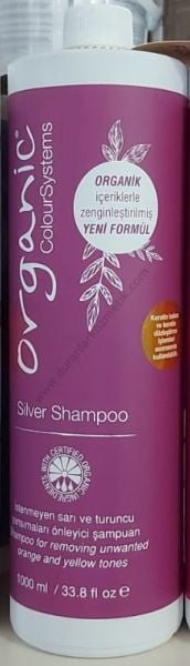 Organic Silver Shampoo 1000 ml sarı turuncu yansıma önleyici