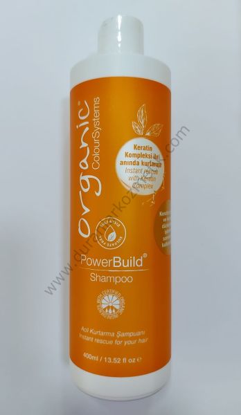 Organic Power Build Shampoo 400 ml acil kurtarma
