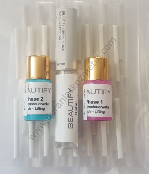 Beautify kirpik perma seti 35 kullanımlık yeni ambalaj
