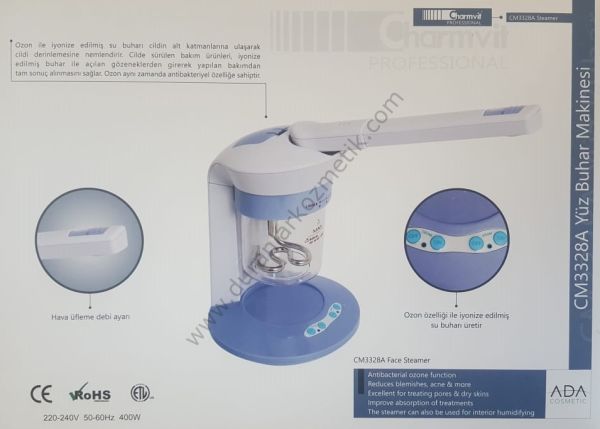 CHARMVİT YÜZ BUHAR MAKİNASI MASAÜSTÜ CM3328 A*