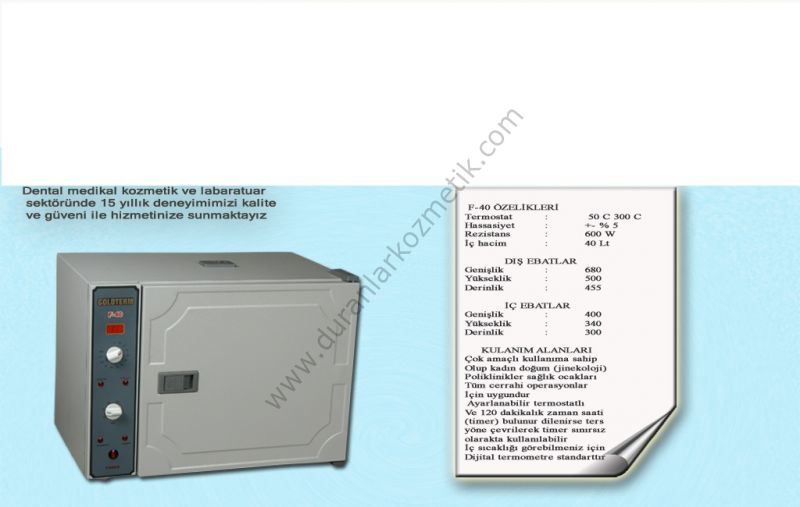 Goldterm inter sterilizatör f-40 dijital