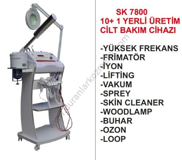 CİLT BAKIM CİHAZI SK 7800 10+ 1 YERLİ ÜRETİM