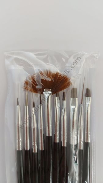 Nail art fırça seti 10 lu tırnak süsleme fırça seti