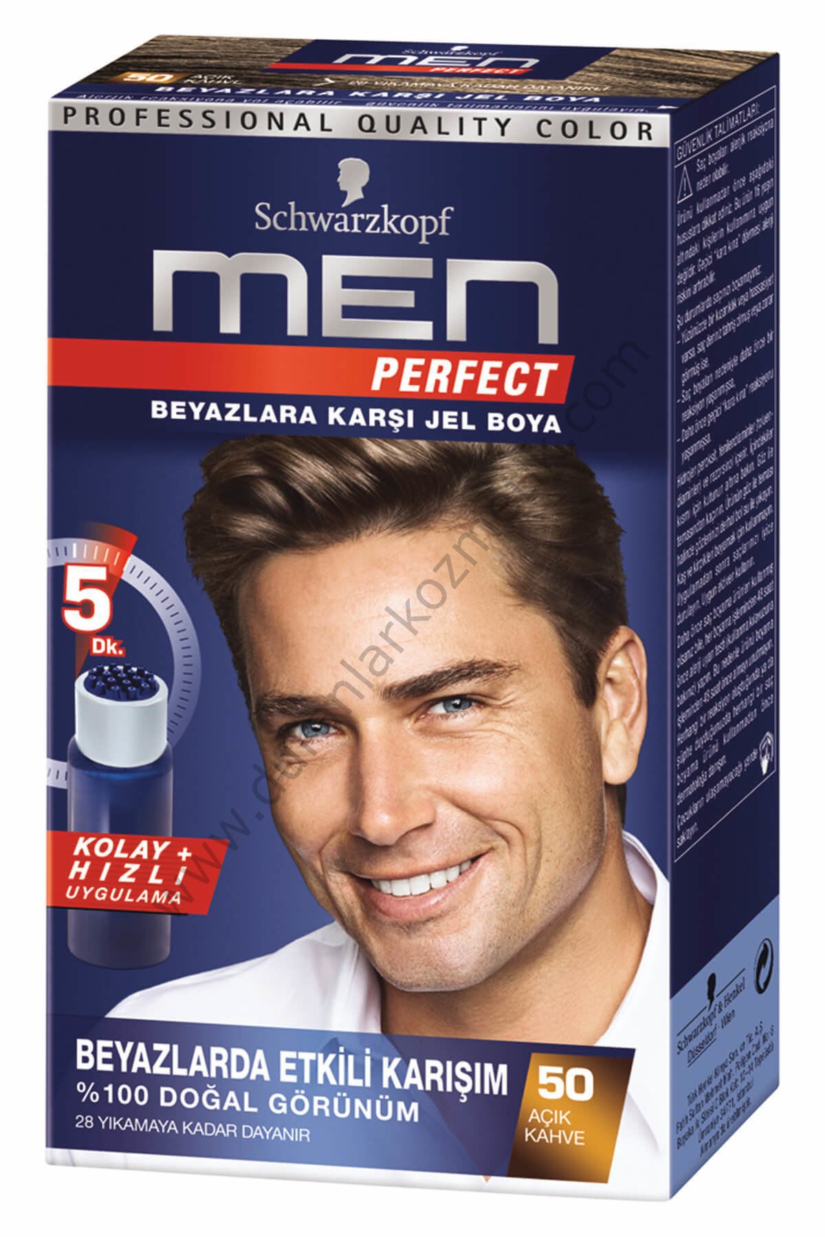 Men perfect saç boyası no 50 açık kahve