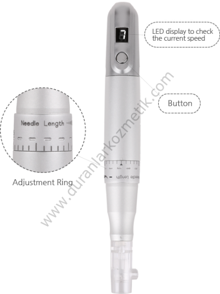 Bomtech Kalıcı makyaj makinası Digital hand R 7.000/dk 7 kademe