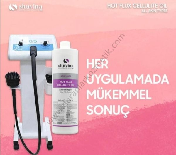 Shuvina hot flux cellulite oil 1000 ml g5 masaj yağı