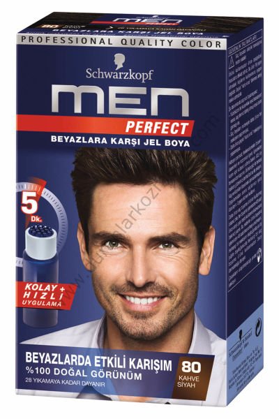 Men perfect saç boyası no 80 kahve siyah