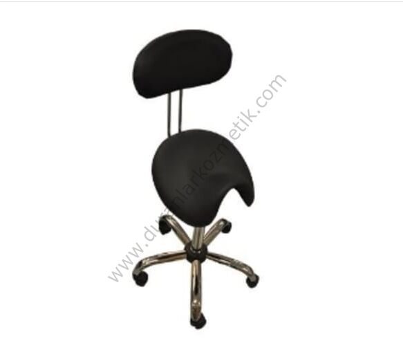 Semer tabure sırtlıklı siyah renk